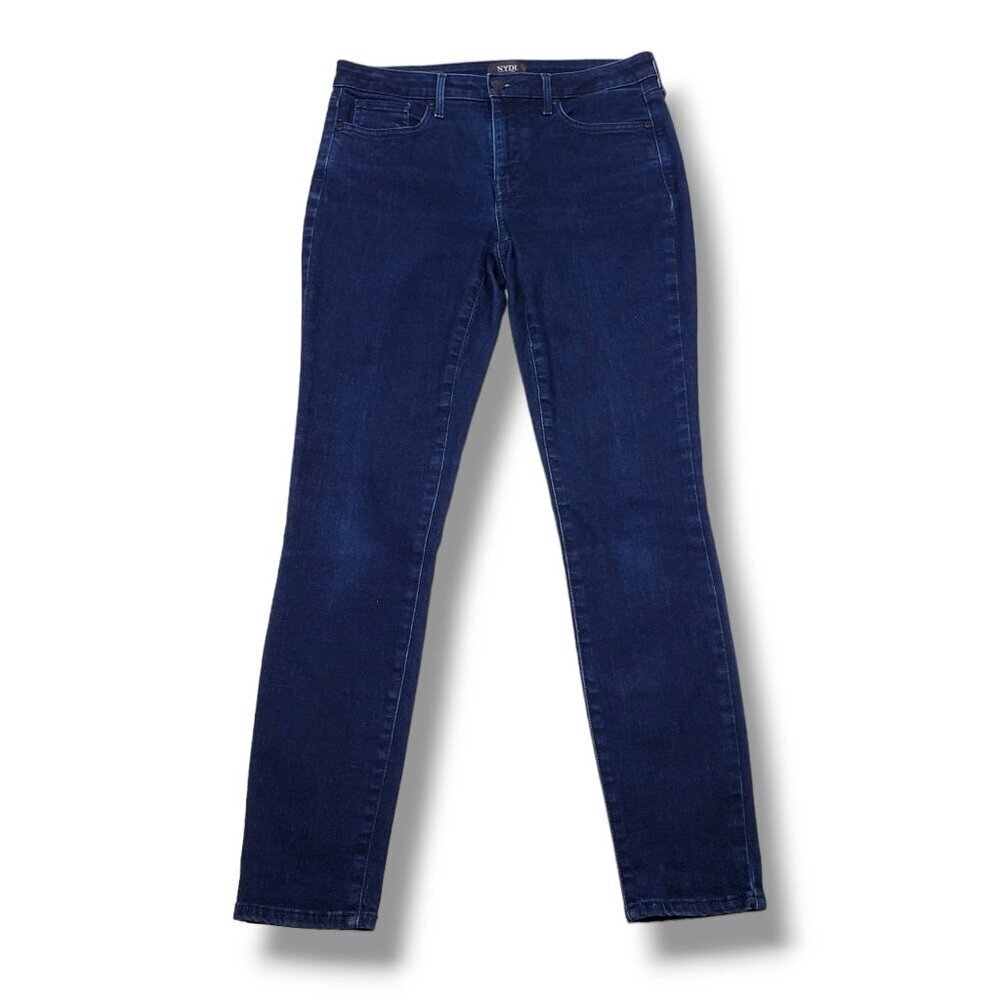 NYDJ Ami Skinny Jeans Womens 6 Mid Rise Lift Tuck Dark Wash